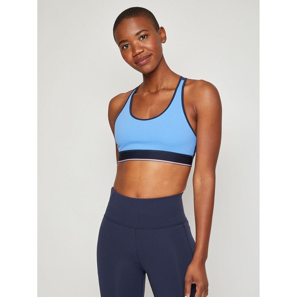Fourlaps Circuit Sport Bra in Cornflower Navy Size Small NWT